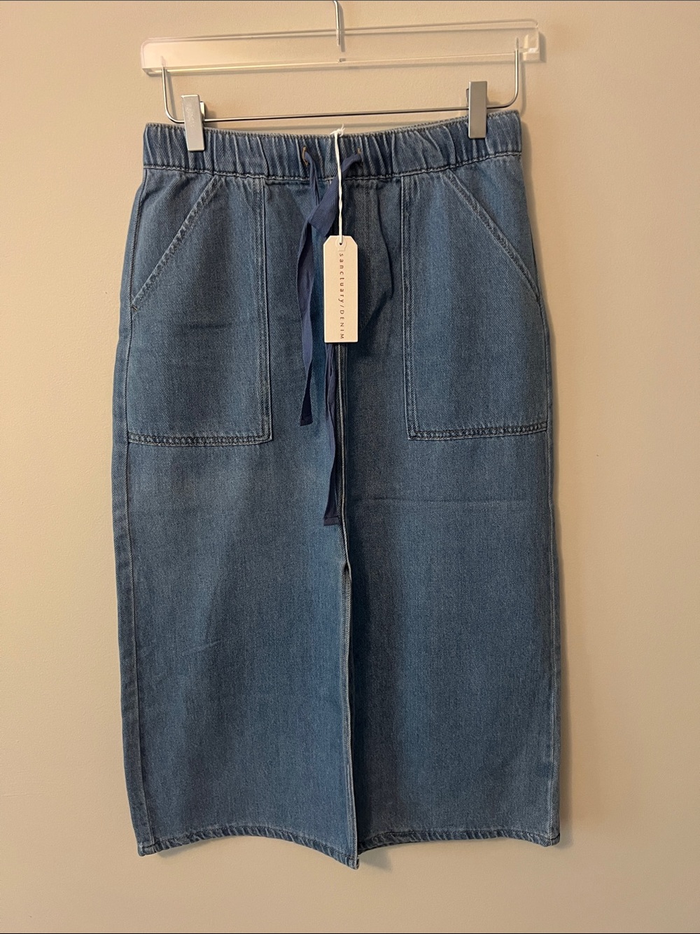 Sanctuary Denim Midi Skirt - Blue